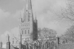 Norwich  cathedral 1945