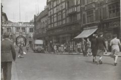 Lincoln 1944, High Street with Stonebow gate