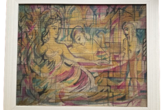 Design for needlework panel by Leslie Hurry