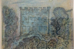 Newark Park in the moonlight by Leslie Hurry