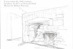 Newark Park 16th century fireplace