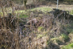 Ozleworth stocks before conservation by National Trust