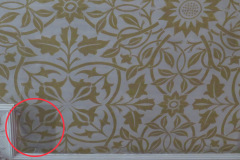 Conservation of dining room ceiling paper 2006