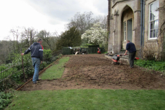 Re-turfing the terrace 2011