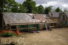 Re-roofing stables by NT
