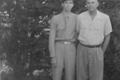 Bob Parsons with his father