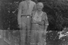 Bob Parsons with his grandmother