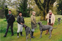 Bob, Michael Claydon and friends at Newark Park