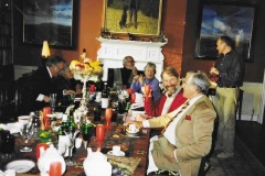 Bob Parsons and friends enjoying lunch Newark Park