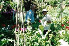 Bob with a friend in the London Garden