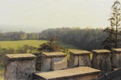 1970 view from roof to south Newark Park