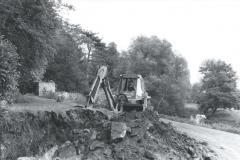 1980's work on lake garden wall Newark Park