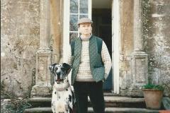 Michael Claydon with Great Dane Max at Newark park