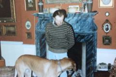 Michael Claydon with Great Dane  James,at Newark Park