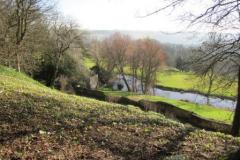 View to lake Newark Park