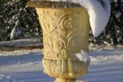 Winter urn garden Newark park