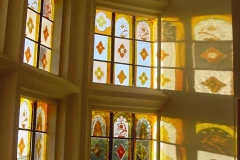Painted glass east window