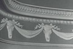 Detail of entrance hall frieze Newark Park 1985.