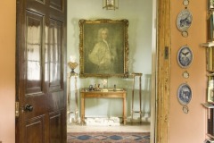 Newark Park small sitting room view to hall