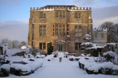 Newark Park winter east walled garden