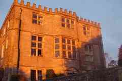 Newark Park east front with morning sun