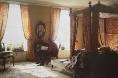 Bedroom first floor Newark Park 1985