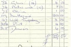 Invoice for Drawing Room mantleplace Newark Park