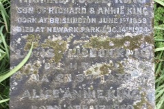 Thomas Pool King and Alice King grave